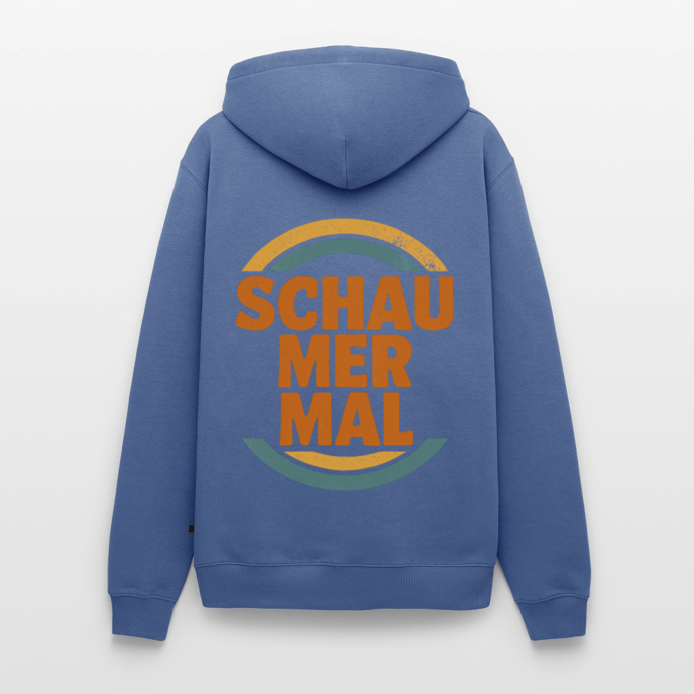 „Schau Mer Mal“ – Retro Look aus Hessen - Männer Premium Hoodie - Taubenblau