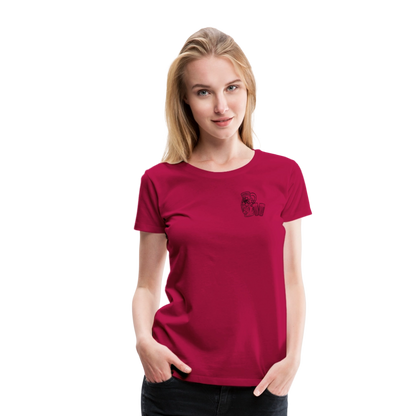 Bembel mit Gläsern - Hessisch Mundart - Frauen Premium T-Shirt - by Artful Alchemist