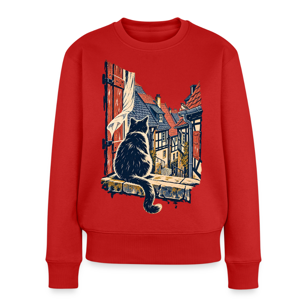 Altstadt-Katze – Frauen Premium Pullover - by Artful Alchemist