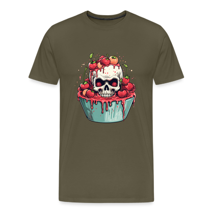 Gruseliges Horror Kirschtörtchen - Happy Halloween - Männer Premium T-Shirt - by Artful Alchemist