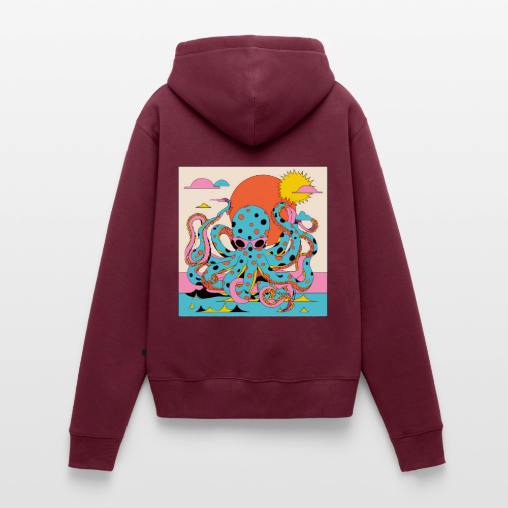 Octopus Summer – Retro Comic - Frauen Premium Bio Hoodie - by Artful Alchemist