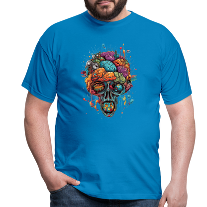 Surrealistischer, psychedelischer Totenkopf - Männer T-Shirt - by Artful Alchemist