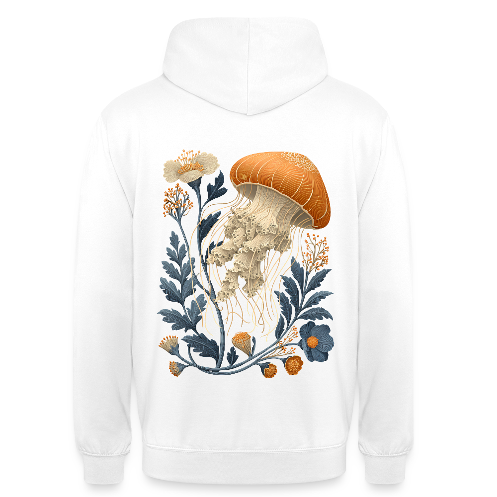 Floral Jellyfish - Unisex Hoodie - by Artful Alchemist