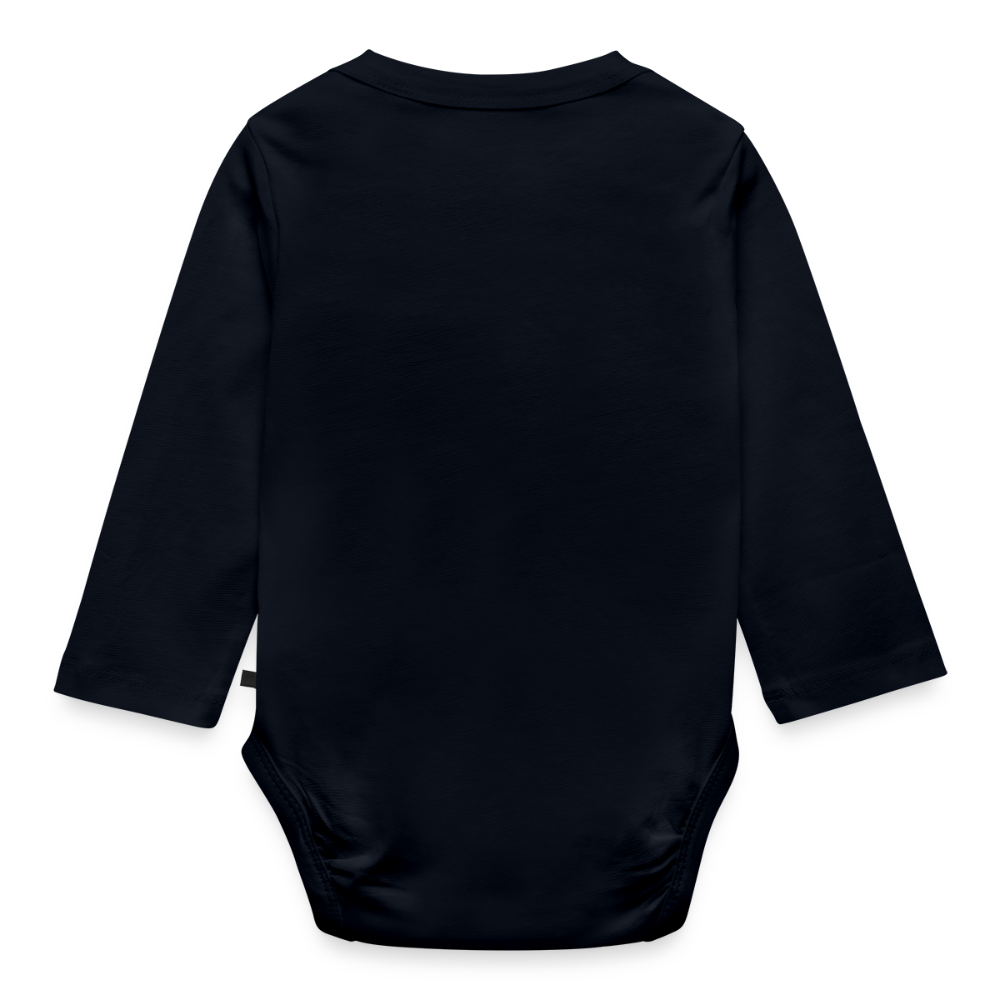 „Gude“ – Retro Look aus Hessen - Baby Bio-Langarm-Body - Navy