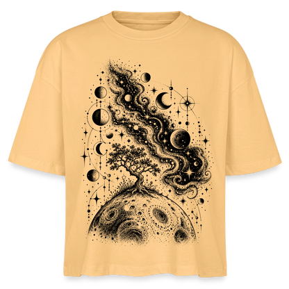 Kosmischer Baum – Frauen Boxy Bio-T-Shirt Nova - Mispel