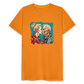 Küssendes Best Ager Pärchen mit Hawaiihemden  - Männer T-Shirt - Orange