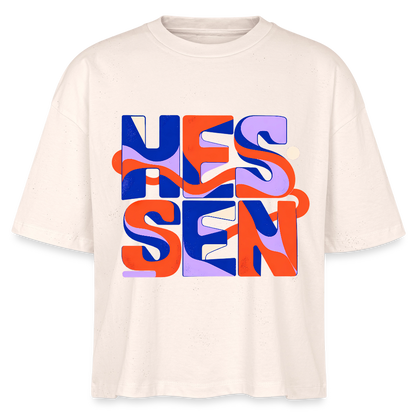 Hessen Color – Frauen Boxy Bio-T-Shirt Nova - Natur