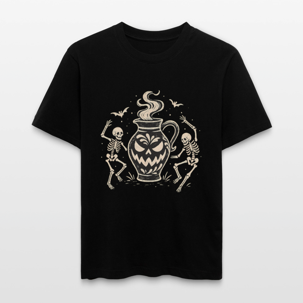 Hessisch Halloween Bembel - Unisex Relaxed Fit Bio-T-Shirt - Schwarz