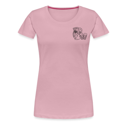 Bembel mit Gläsern - Hessisch Mundart - Frauen Premium T-Shirt - by Artful Alchemist