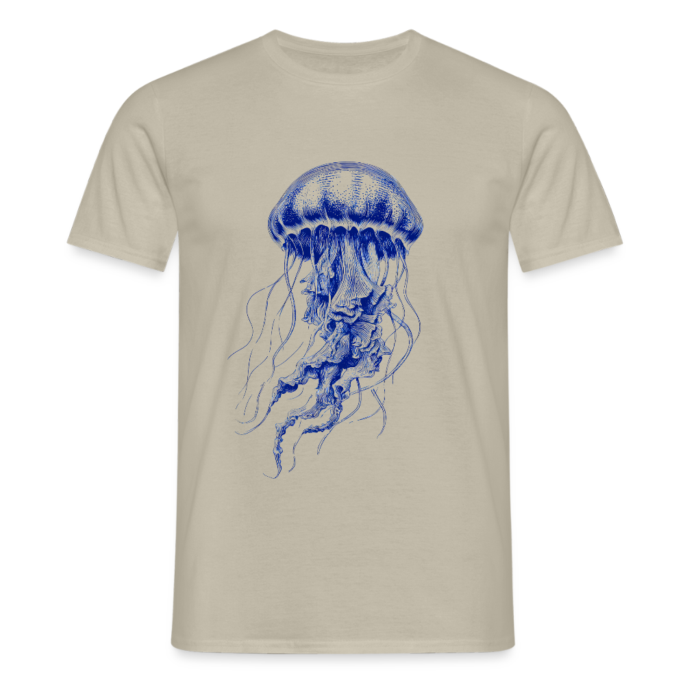 Deep Sea Indigo Qualle - Männer T-Shirt - by Artful Alchemist