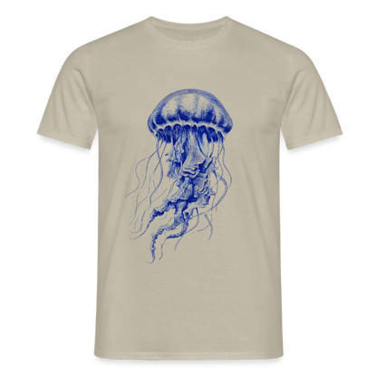 Deep Sea Indigo Qualle - Männer T-Shirt - by Artful Alchemist