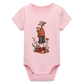 Skeleton Boy - Stanley/Stella Baby Bio Kurzarm-Body - Hellrosa