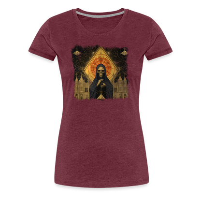 Düsteres Horror Gemälde Skelett mit Umhang - Frauen Premium T-Shirt - by Artful Alchemist