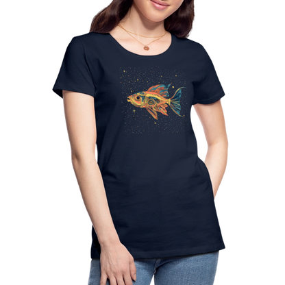 Bunter Meeres Fisch - Frauen Premium T-Shirt - by Artful Alchemist