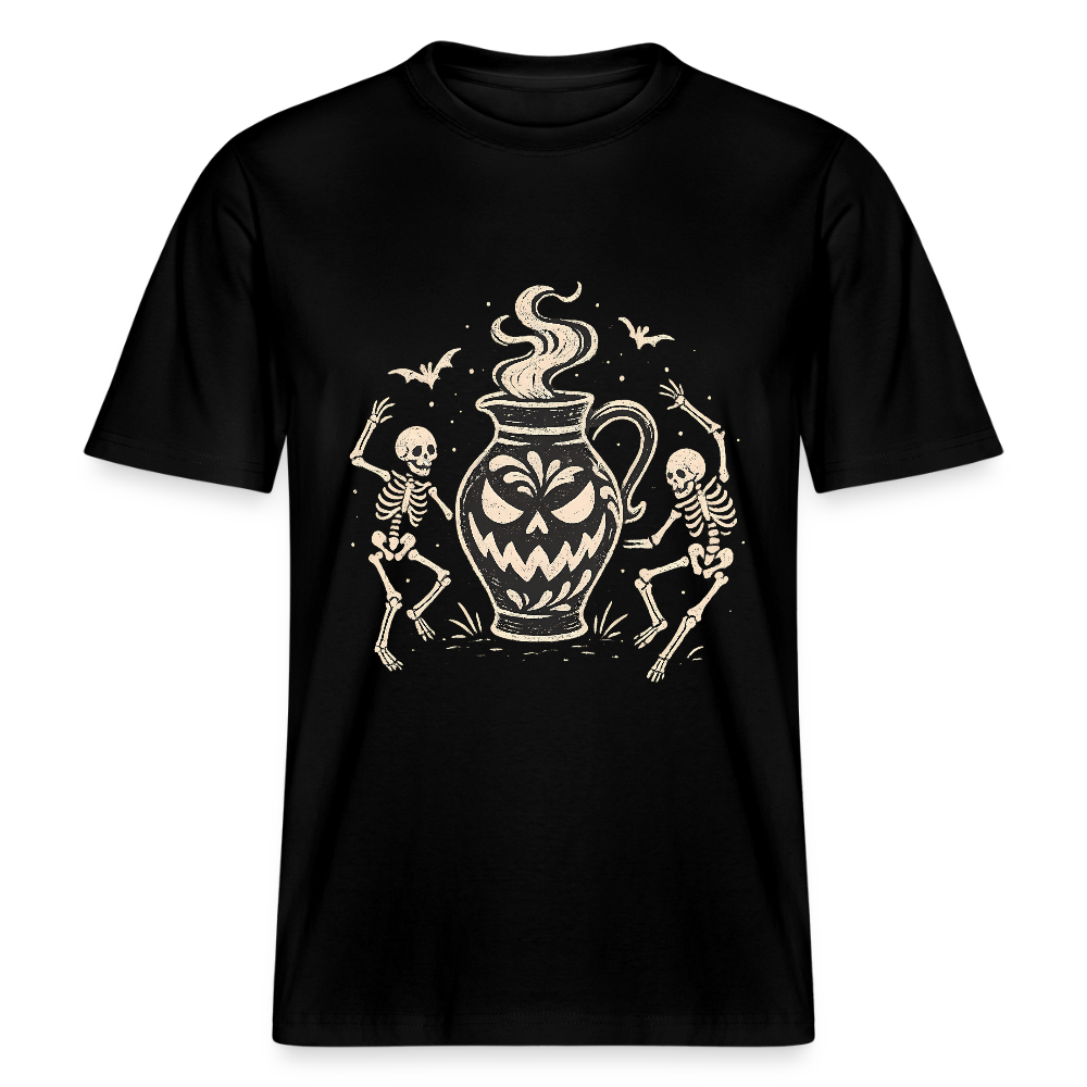 Hessisch Halloween Bembel - Unisex Relaxed Fit Bio-T-Shirt - Schwarz