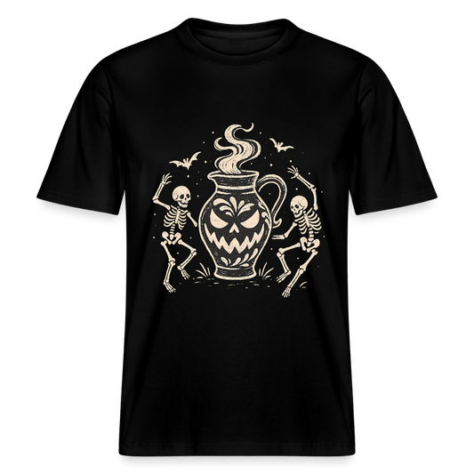 Hessisch Halloween Bembel - Unisex Relaxed Fit Bio-T-Shirt - Schwarz