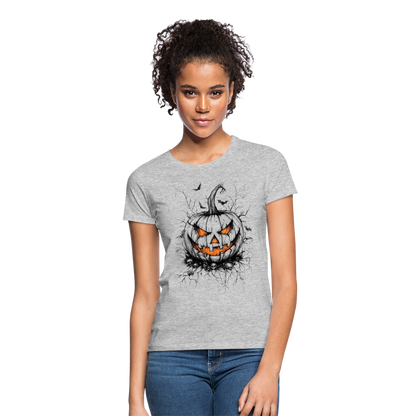 Gruseliger Horror Kürbis - Halloween Motiv - Frauen T-Shirt - by Artful Alchemist