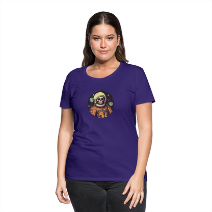 Gruseliges Skelett als Astronaut - Frauen Premium T-Shirt - by Artful Alchemist