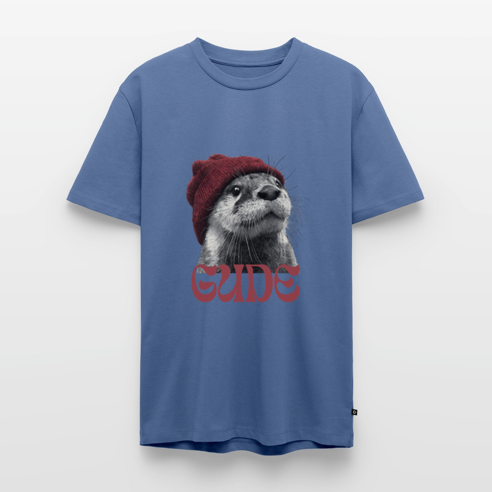 Gude Otter - Männer Premium Bio T-Shirt - Taubenblau