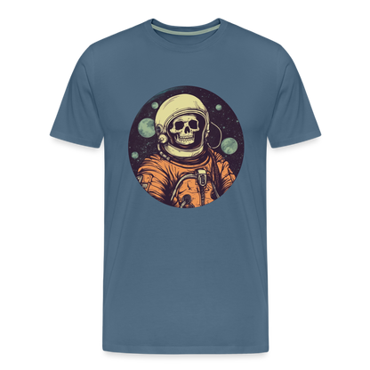 Gruseliges Skelett als Astronaut - Männer Premium T-Shirt - by Artful Alchemist