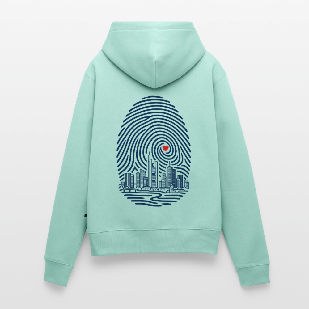 Frankfurt im Herzen - Frauen Premium Hoodie - by Artful Alchemist