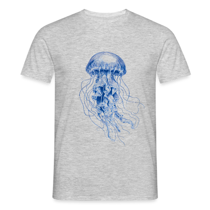 Indigo Qualle - Männer T-Shirt - by Artful Alchemist