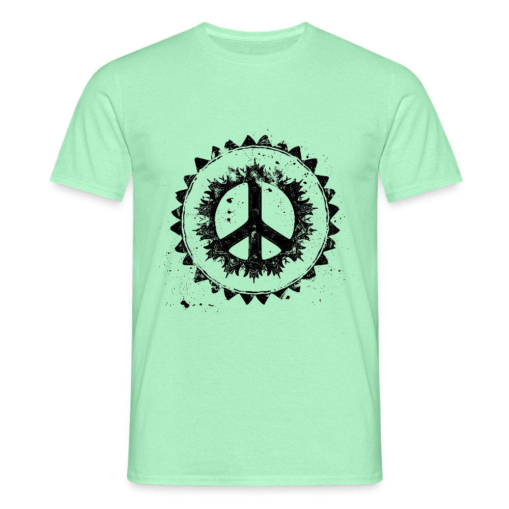 Urban Retro Peace Zeichen - Männer T-Shirt - by Artful Alchemist
