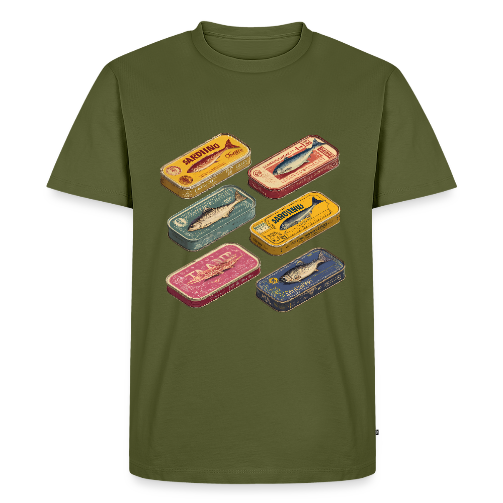 Vintage Sardine Cans Collective - Männer Premium T-Shirt - by Artful Alchemist