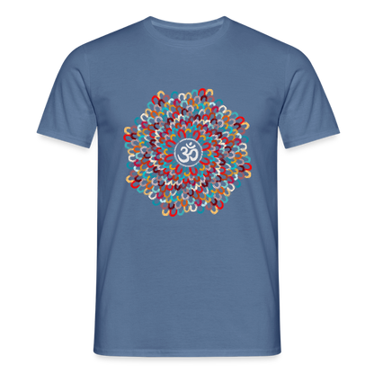 Yogi, Prana Mandala Om - Bunte Federn - Männer T-Shirt - by Artful Alchemist
