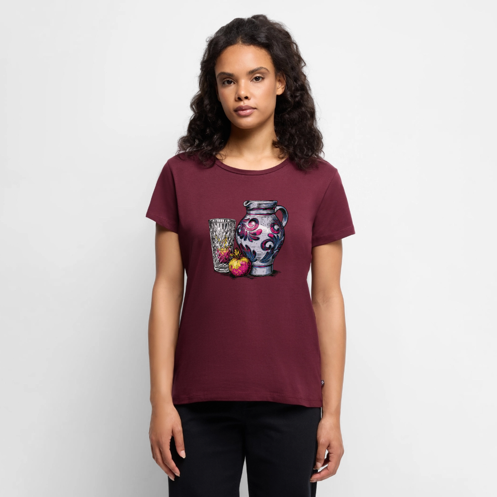 Pink Bembel & Äppelwoi - Frauen Premium T-Shirt - Burgunderrot