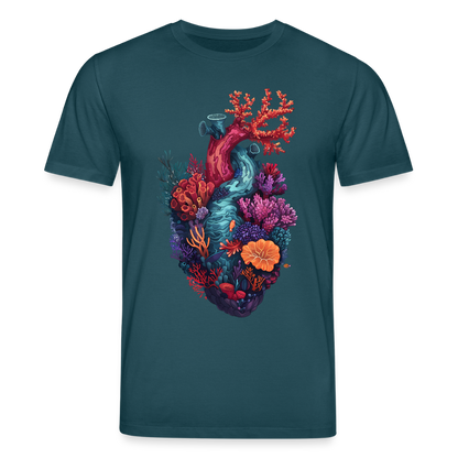 Ocean Heart - Stanley/Stella Unisex Bio-T-Shirt CREATOR - Dunkles Petrol