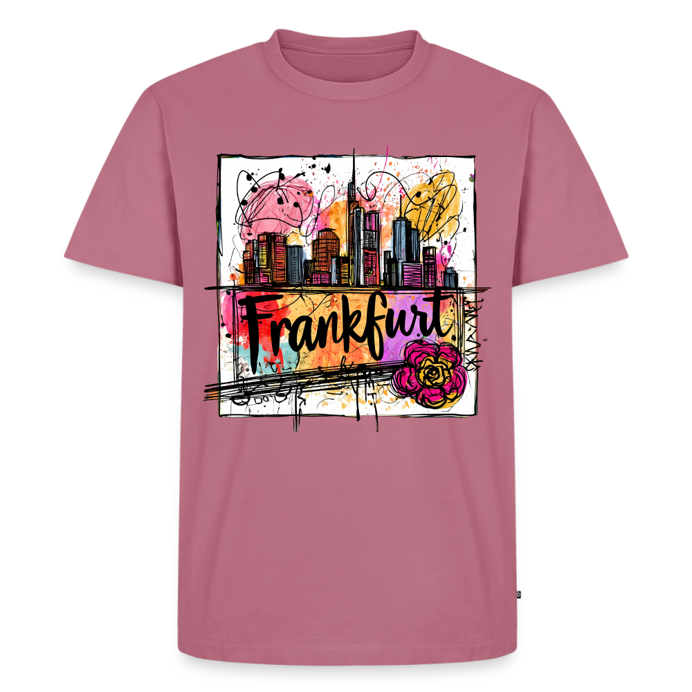 Frankfurt Skyline - Männer Premium T-Shirt - Mauve