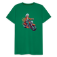 Coole alte Biker Oma - Motorrad Omi  - Männer T-Shirt - Kelly Green