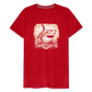 Cooler Retro Hai - Männer Premium T-Shirts - Rot