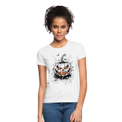 Gruseliger Horror Kürbis - Halloween Motiv - Frauen T-Shirt - by Artful Alchemist