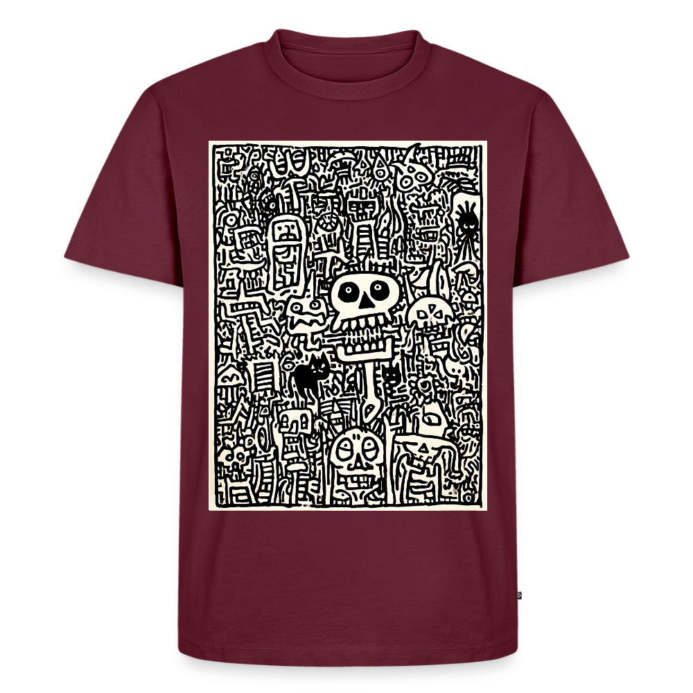 Weird Creatures – Männer Premium T-Shirt - Burgunderrot