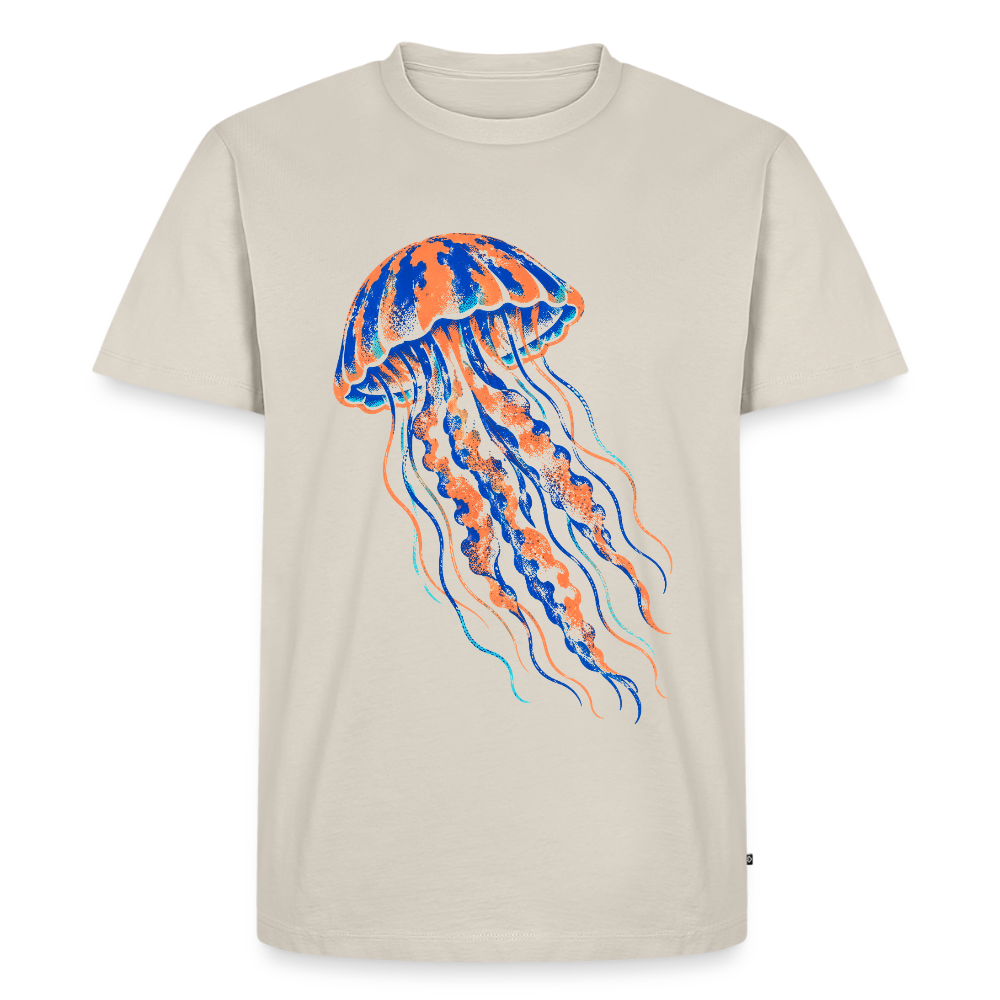 Jellyfish Ink – Männer Premium T-Shirt - Beige