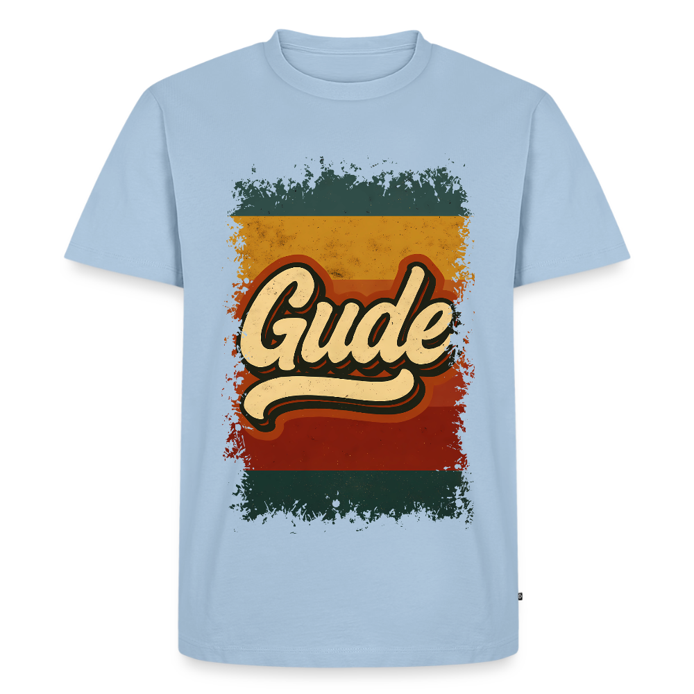 GUDE Shirt - Männer Premium T-Shirt - Hellblau