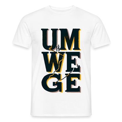 Umwege – Männer T-Shirt - Weiß