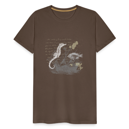 Vintage Steampunk Seepferdchen Motiv - Männer Premium T-Shirts - by Artful Alchemist