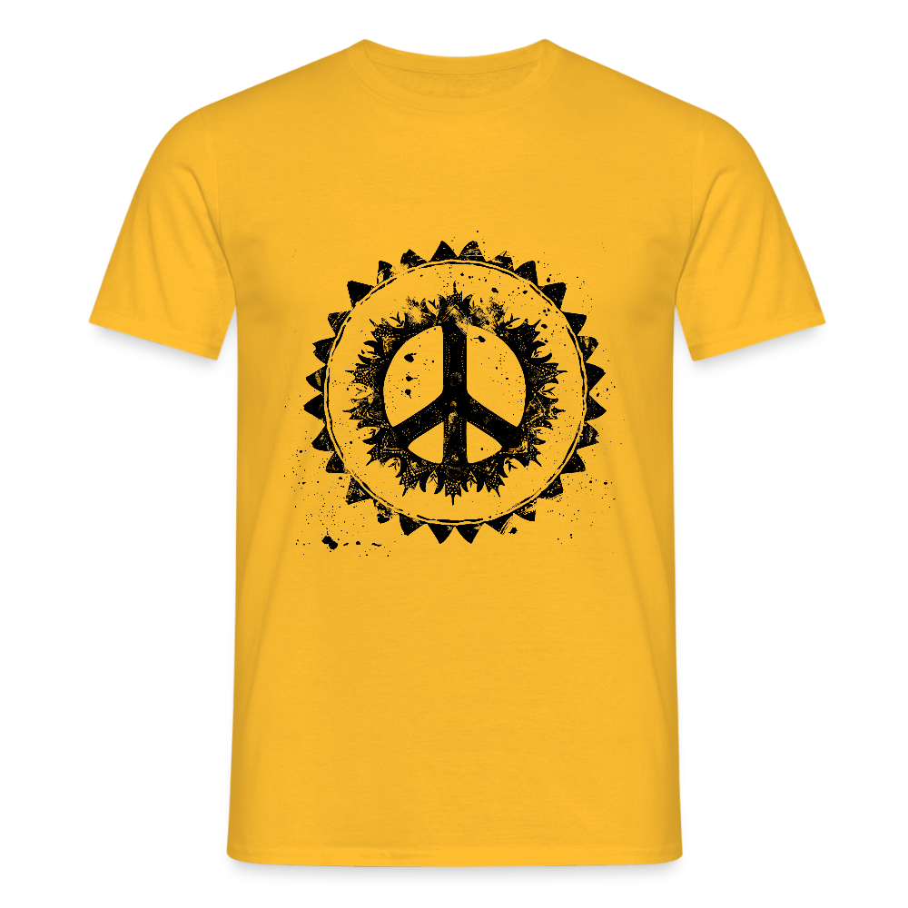 Urban Retro Peace Zeichen - Männer T-Shirt - by Artful Alchemist