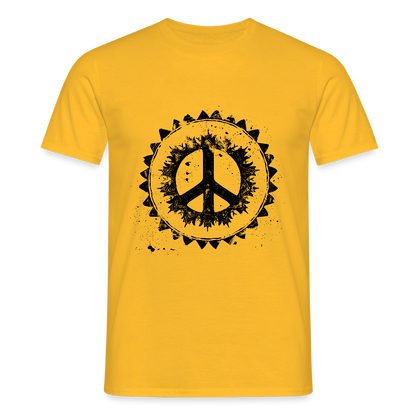 Urban Retro Peace Zeichen - Männer T-Shirt - by Artful Alchemist