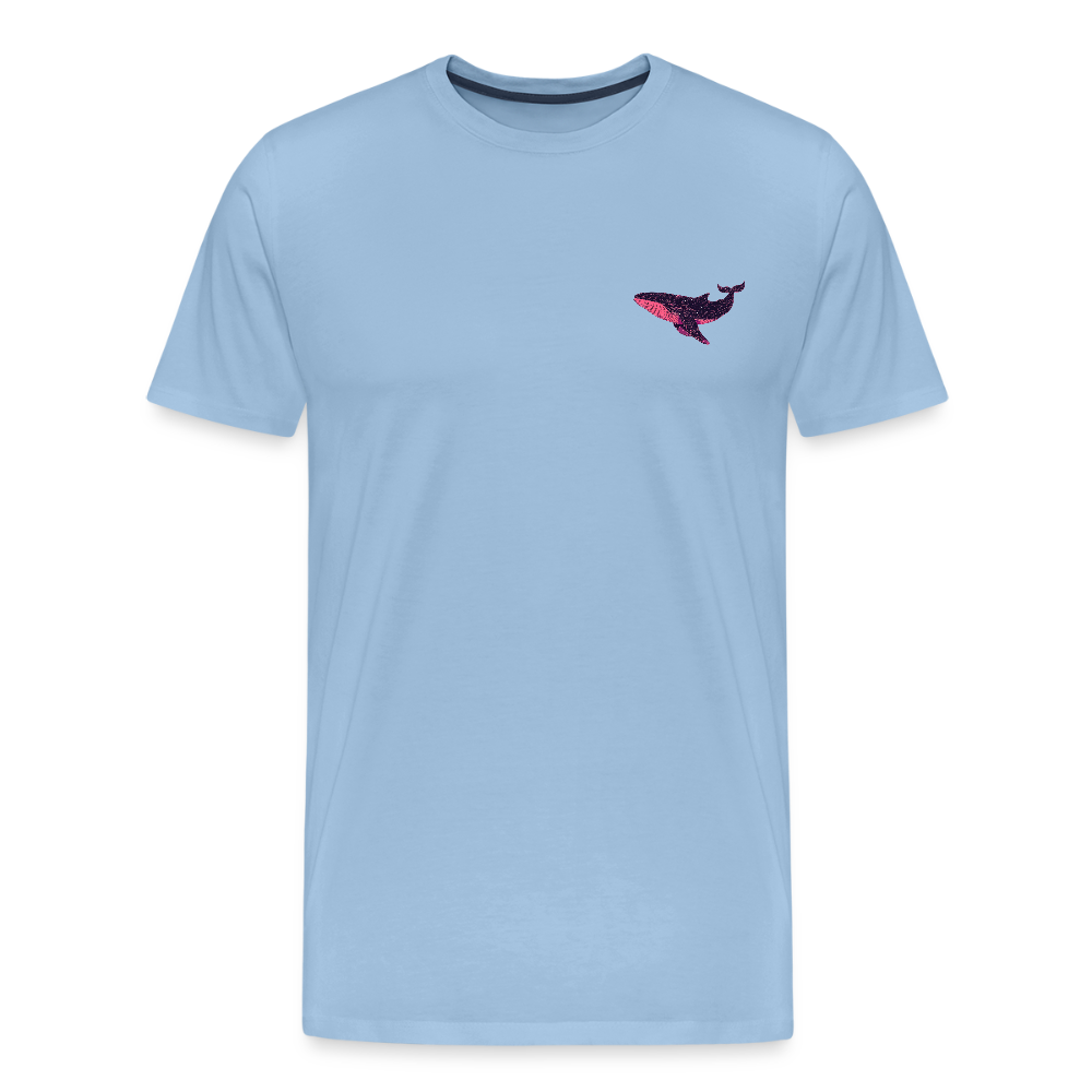 Stellar Whale – Minimalist Pocket - Männer Premium Bio T-Shirt - by Artful Alchemist