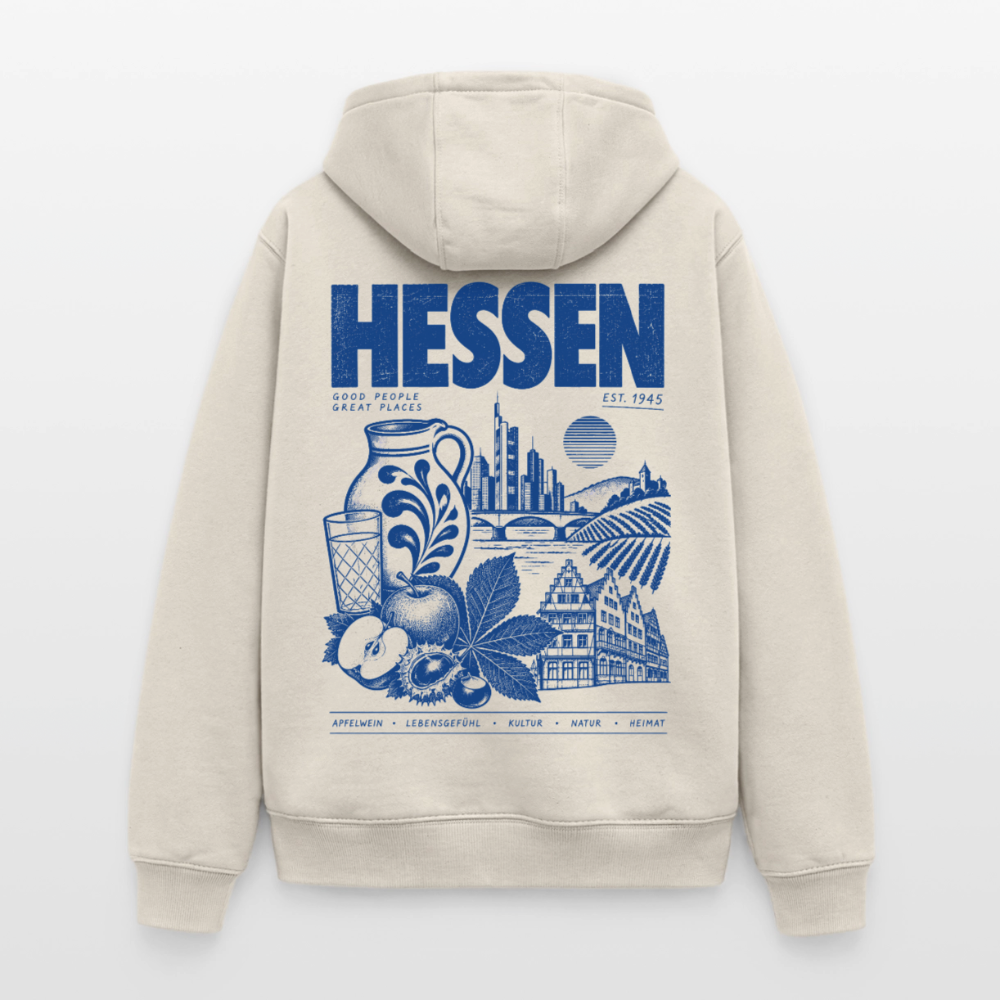 Hessen Heimat – Oversized Heavyweight Unisex Hoodie - Beige