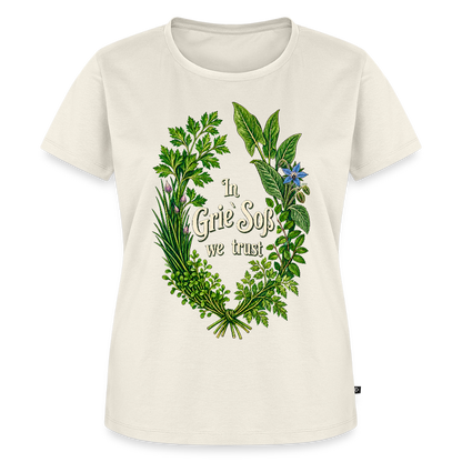 In Grie’ Soß We Trust - Frauen Premium T-Shirt - by Artful Alchemist