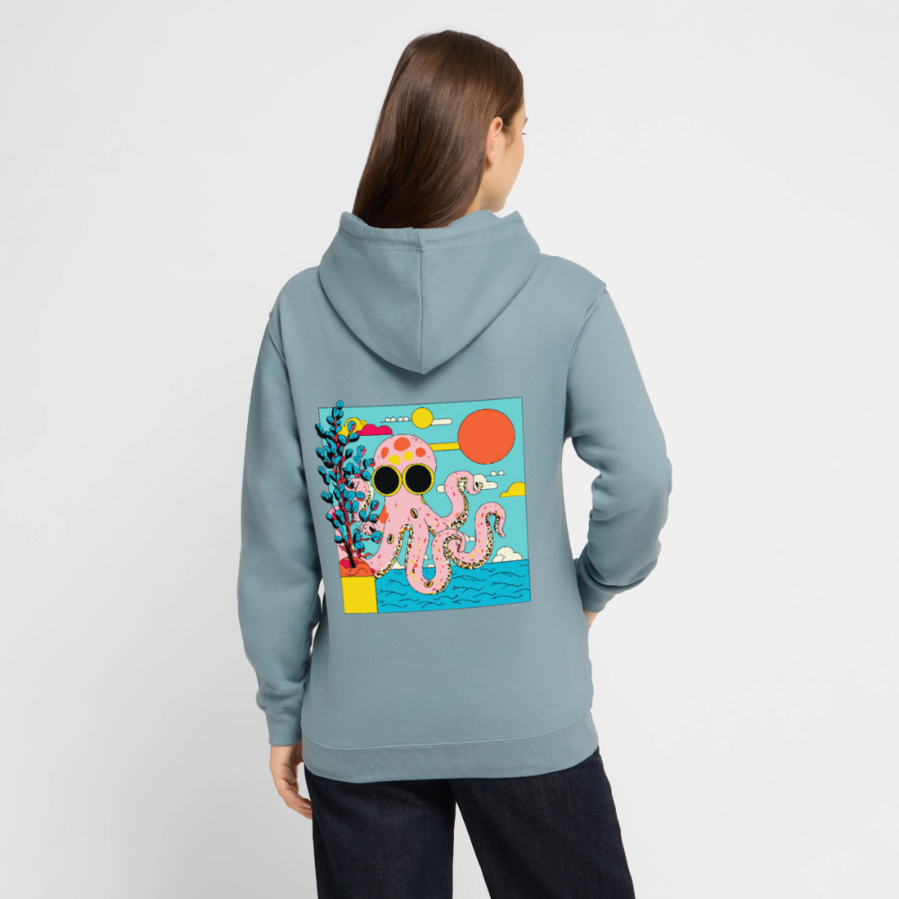 Summer Reef – Pink Octopus - Unisex Hoodie - by Artful Alchemist