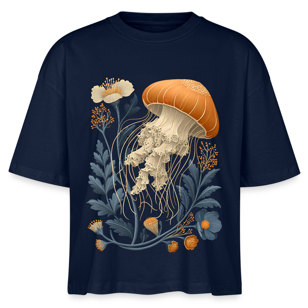 Ocean Bloom – Medusen-Art Boxy Bio-Shirt - Stanley/Stella Frauen Boxy Bio-T-Shirt Nova - by Artful Alchemist