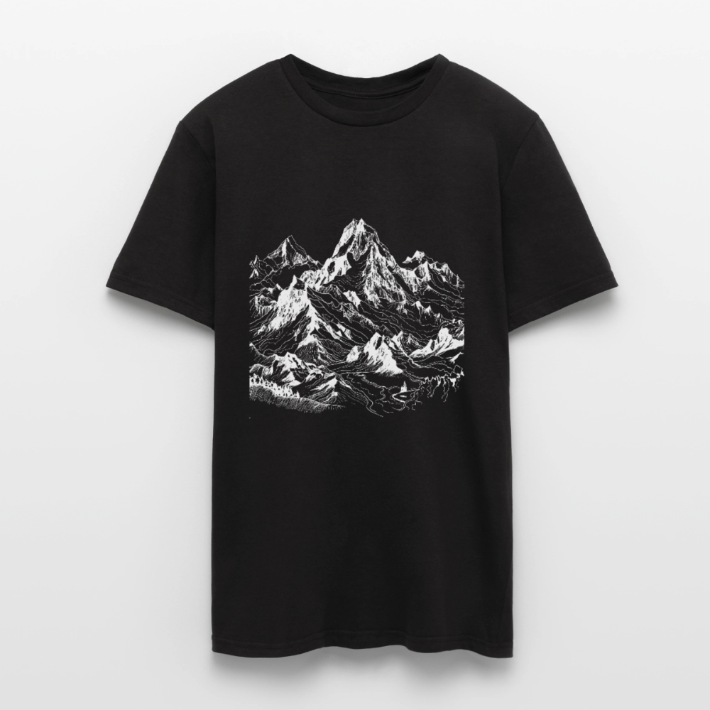 Alpine Peak – Minimalist Mountain - Männer T-Shirt - by Artful Alchemist