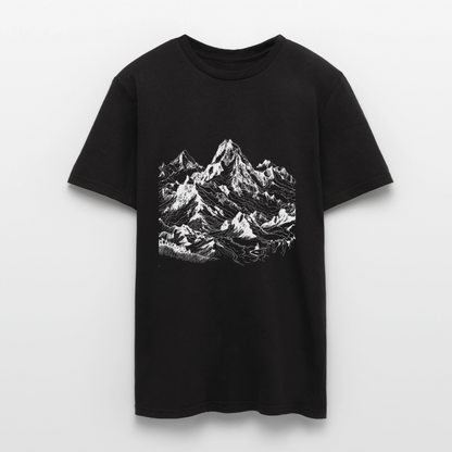 Alpine Peak – Minimalist Mountain - Männer T-Shirt - by Artful Alchemist