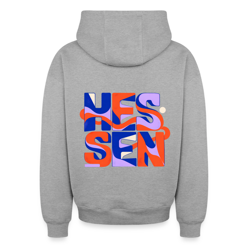 Hessen Color – Oversized Heavyweight Unisex Hoodie - Grau meliert